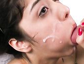 Teen With Tiny Tits Takes A Big Cock Fuck And Facial