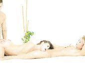 Cumming On A Tummy After An Erotic Threesome