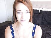 Tiny Tits Redhead Sucking And Screwing Big Cock