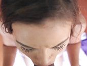 Shaved Pussy Riding Dick In POV To Get Him Off