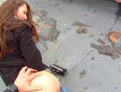 Girl Convinced To Give Him Head And Fuck Outdoors