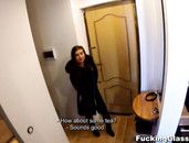 Teen Warms Up From The Winter Cold With Great Sex