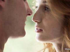 Blowjob From A Beautiful And Busty Ginger Babe