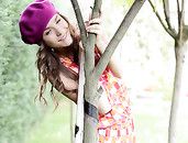 Panty And Ass Flashing Teen Cutie In The Garden
