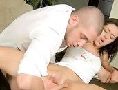 Passionately Filling Her Young Pussy And Asshole