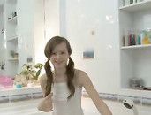 Skinny Girl And Her Shaved Cunt In The Bathtub