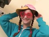 Teen In Cute Pajamas Masturbates For Us