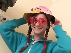 Teen In Cute Pajamas Masturbates For Us
