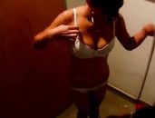 Babe Paid To Strip And Show Off Her Sexy Tits