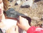 Slut Drops Her Blue Jeans And Fucks In Public