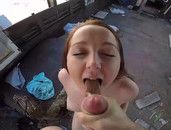 Milky White Girl Paid To Fuck In A Public Place