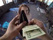 Milky White Girl Paid To Fuck In A Public Place