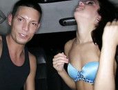 Satin Prom Dress On The Slut Fucking In A Limo